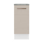 Balcão 35 cm 1 Porta Branco/Crema Agata Madesa