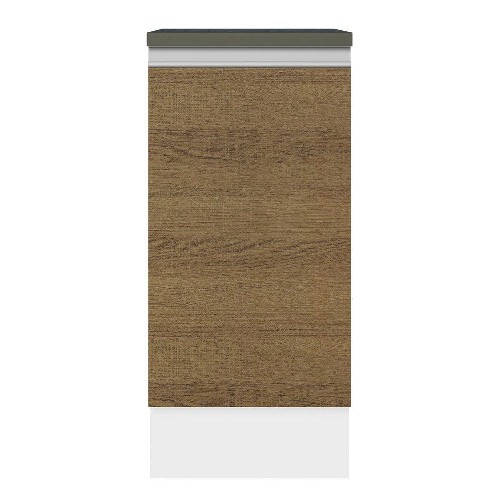 Balcão 100% MDF 35 cm 1 Porta Branco/Rustic Acordes Madesa