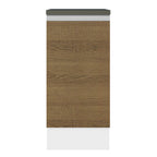 Balcão 100% MDF 35 cm 1 Porta Branco/Rustic Acordes Madesa