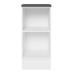 Balcão 100% MDF 35 cm 1 Porta Branco/Preto Acordes Madesa