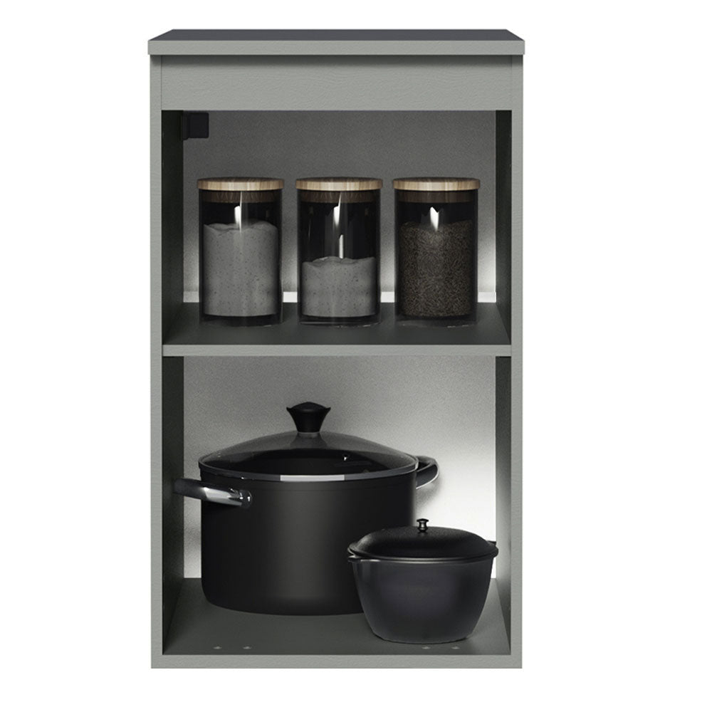 Balcão 40 cm 1 Porta Suspenso Cinza Nice Madesa