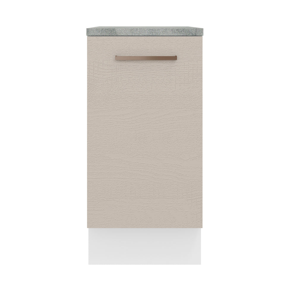 Balcão 40 cm 1 Porta Branco/Crema Agata Madesa