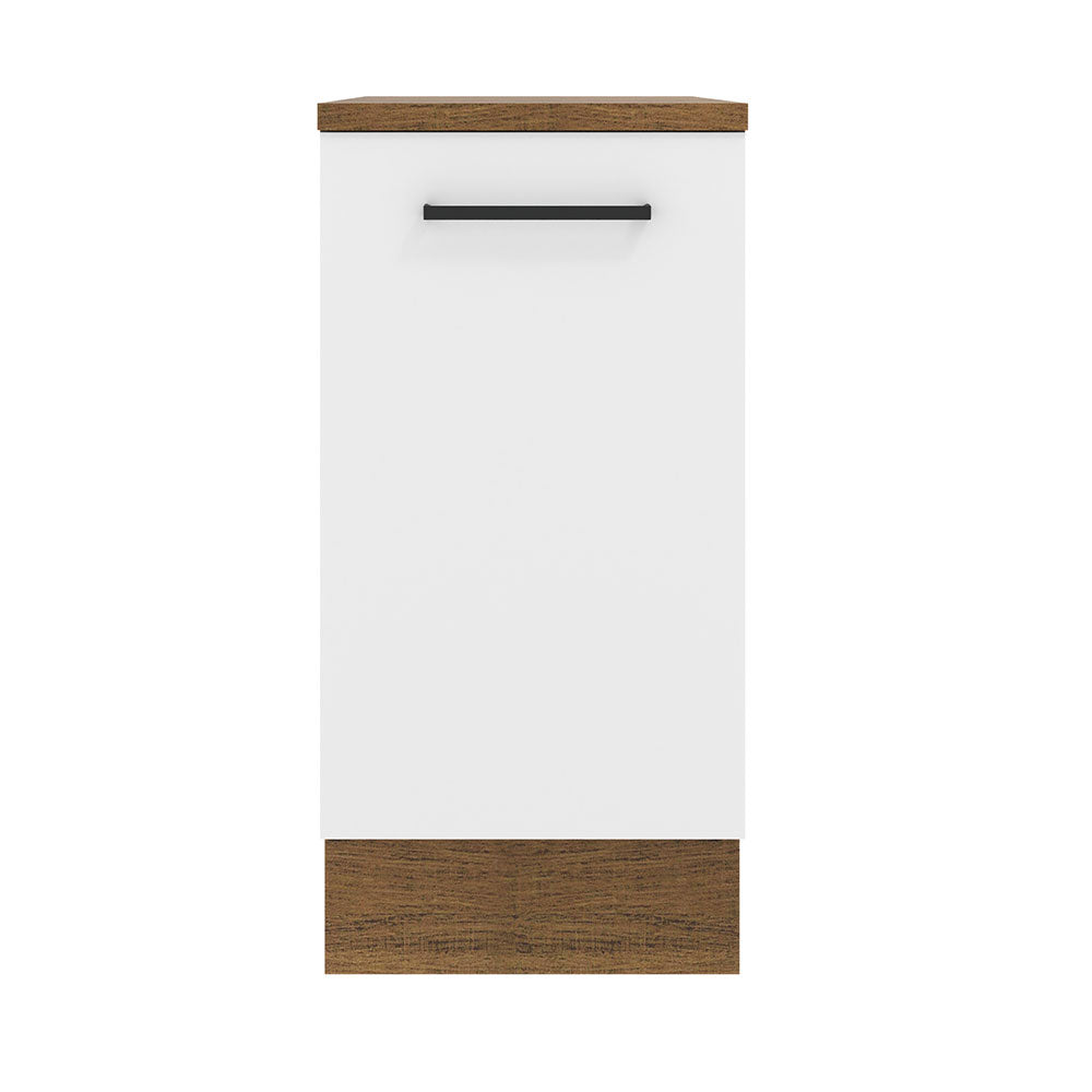 Balcão Madesa Agata 40 cm 1 Porta Rustic/Branco