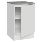 Balcão de Cozinha 50cm 1 Porta Branco Stella Madesa