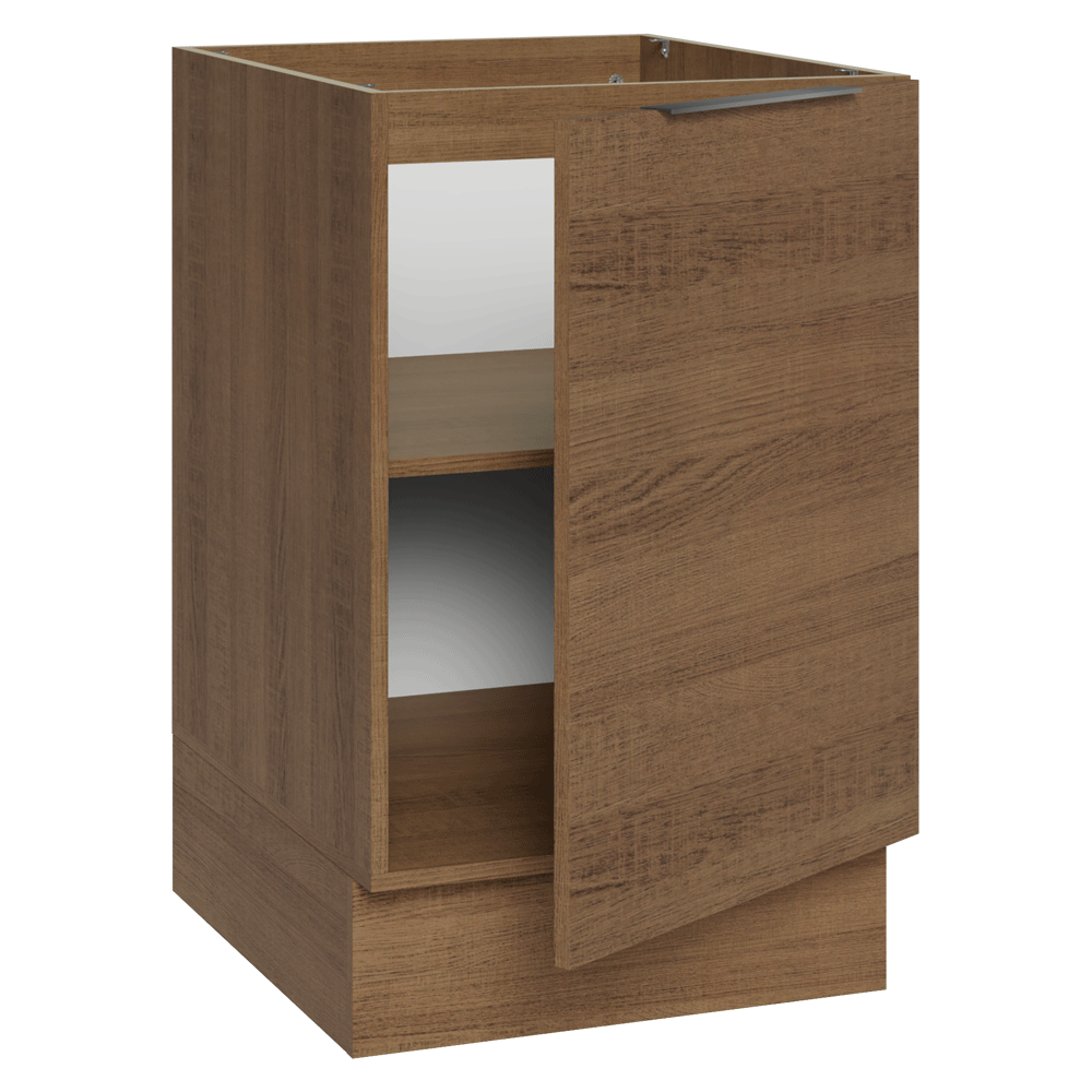 Balcão de Cozinha 50cm 1 Porta (Sem Tampo) Rustic Stella Madesa