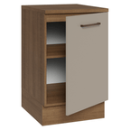 Balcão de Cozinha 50cm 1 Porta Rustic/Crema Agata Madesa