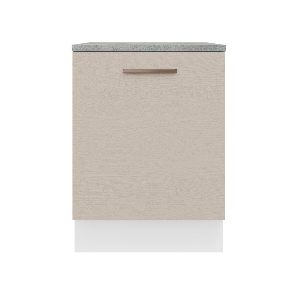 Balcão 60 cm 1 Porta Branco/Crema Agata Madesa
