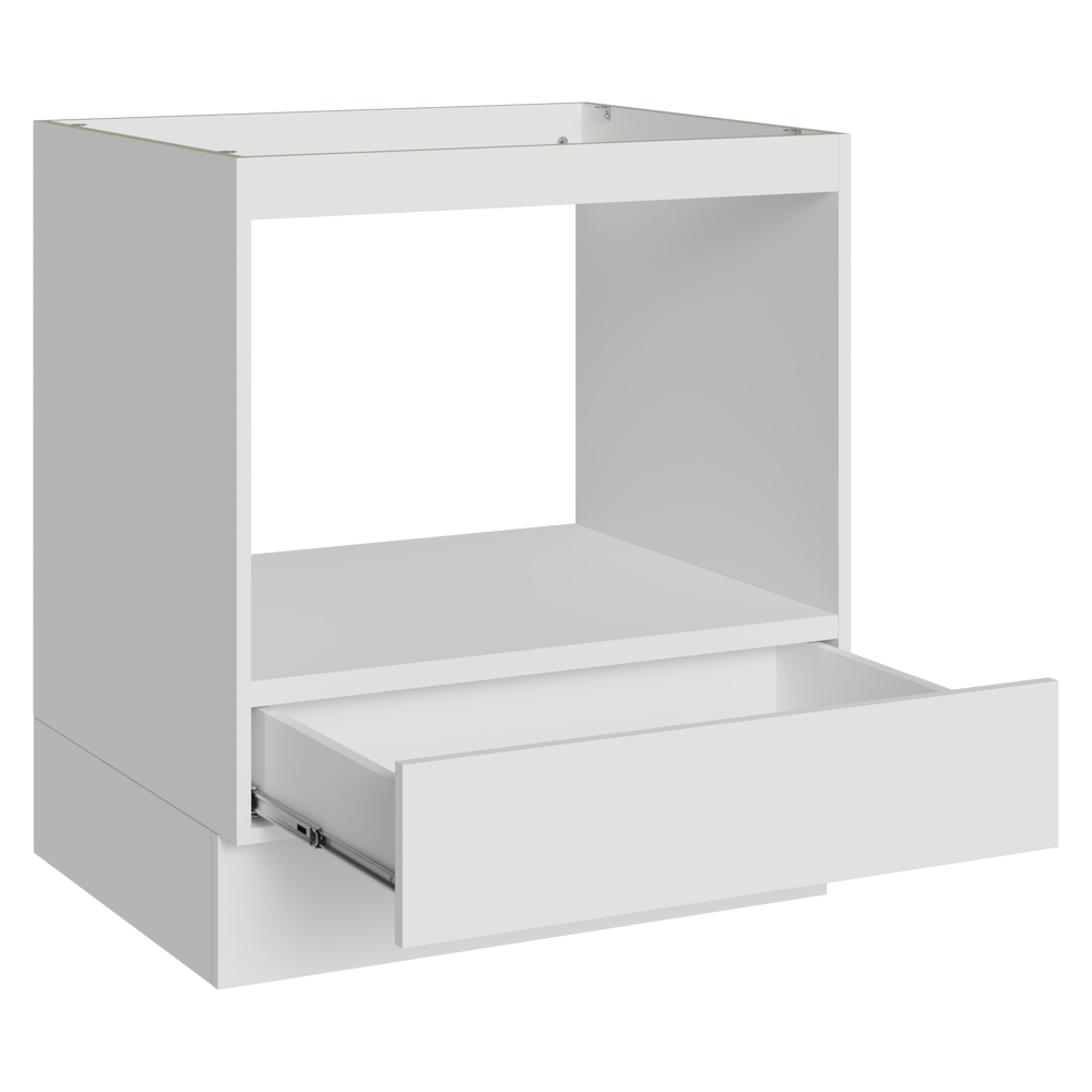 Balcão para Forno/Micro-ondas 70 cm 1 Gaveta (Sem Tampo) Branco Madesa