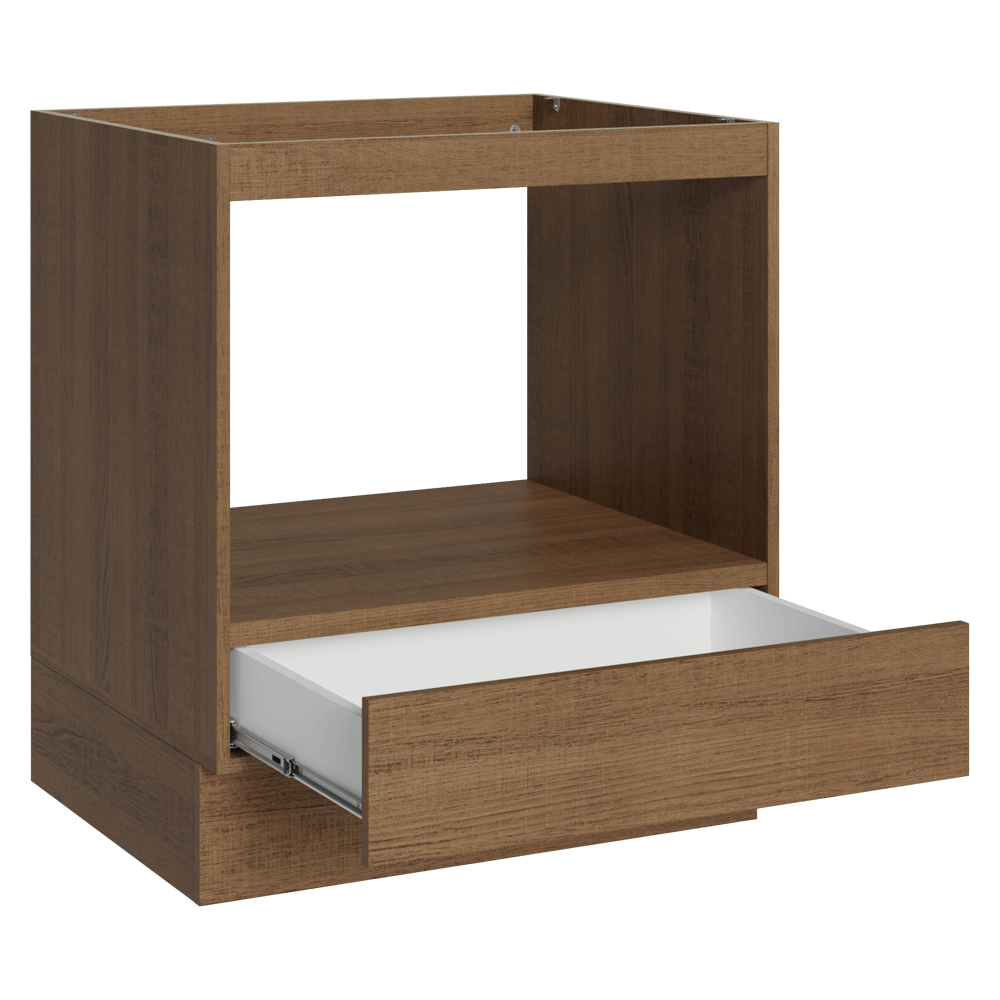 Balcão para Forno/Micro-ondas 70 cm 1 Gaveta (Sem Tampo) Rustic Madesa