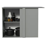 Balcão de Canto 1 Porta Suspenso Cinza Nice Madesa