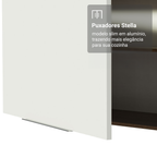 Armário Aéreo 100 cm 1 Porta Basculante Rustic/Branco Stella Madesa