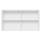 Armário Aéreo 100% MDF 120 cm 2 Portas Branco/Preto Acordes Madesa
