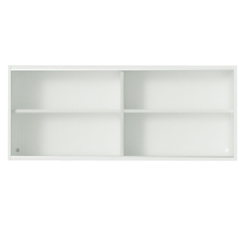 Armário Aéreo Madesa 2 Portas de Correr de Vidro para Cozinhas Glamy, Lux e Reims Branco