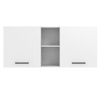 Armário Aéreo Madesa Agata 150 cm 2 Portas e 2 Nichos Branco