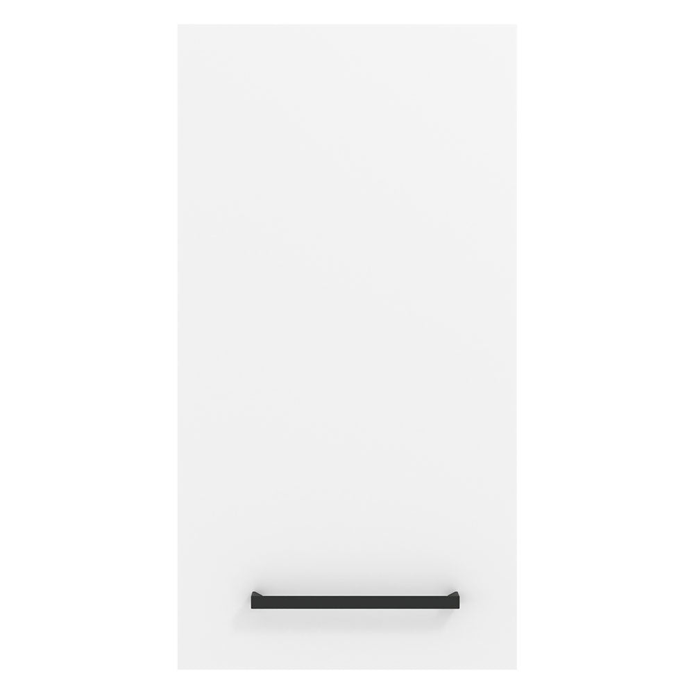 Armário Aéreo Madesa Agata 35 cm 1 Porta Rustic/Branco