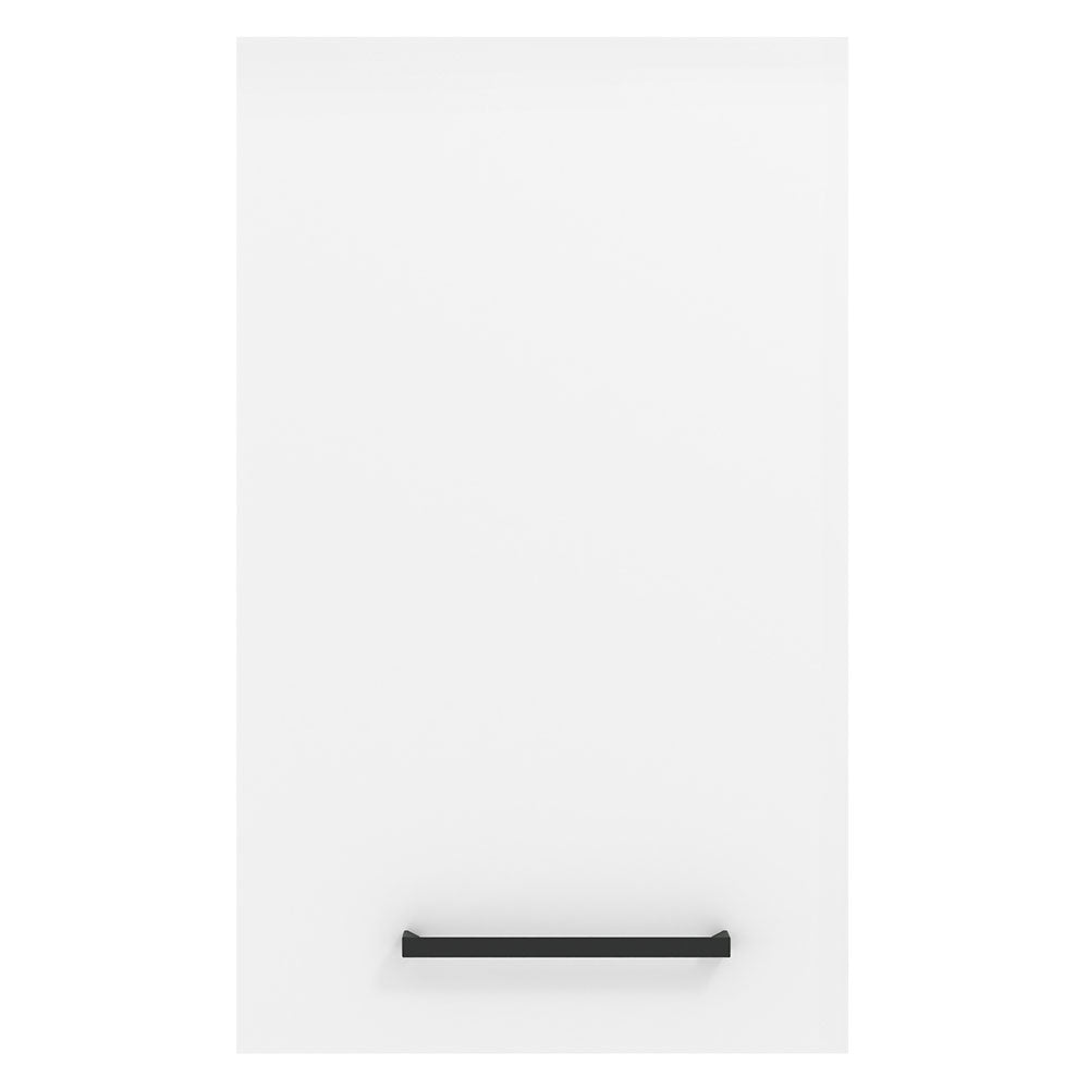 Armário Aéreo Madesa Agata 40 cm 1 Porta Rustic/Branco
