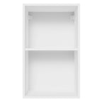 Armário Aéreo 100% MDF 40 cm 1 Porta Branco/Preto Acordes Madesa