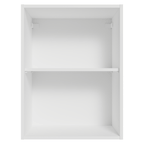 Armário Aéreo 50cm 1 Porta Branco/Preto Lux Madesa