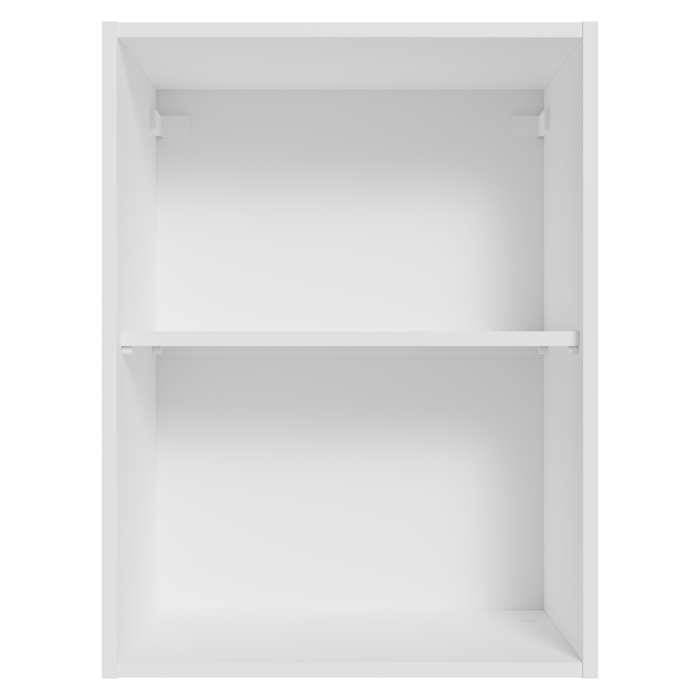 Armário Aéreo 50cm 1 Porta Branco/Branco Veludo Lux Madesa