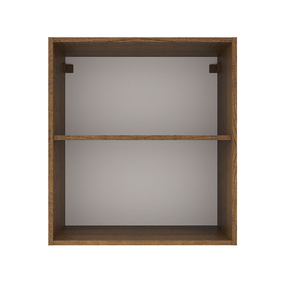 Armário Aéreo 60 cm 1 Porta Rustic/Crema Agata Madesa