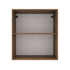 Armário Aéreo 60 cm 1 Porta Rustic/Crema Agata Madesa