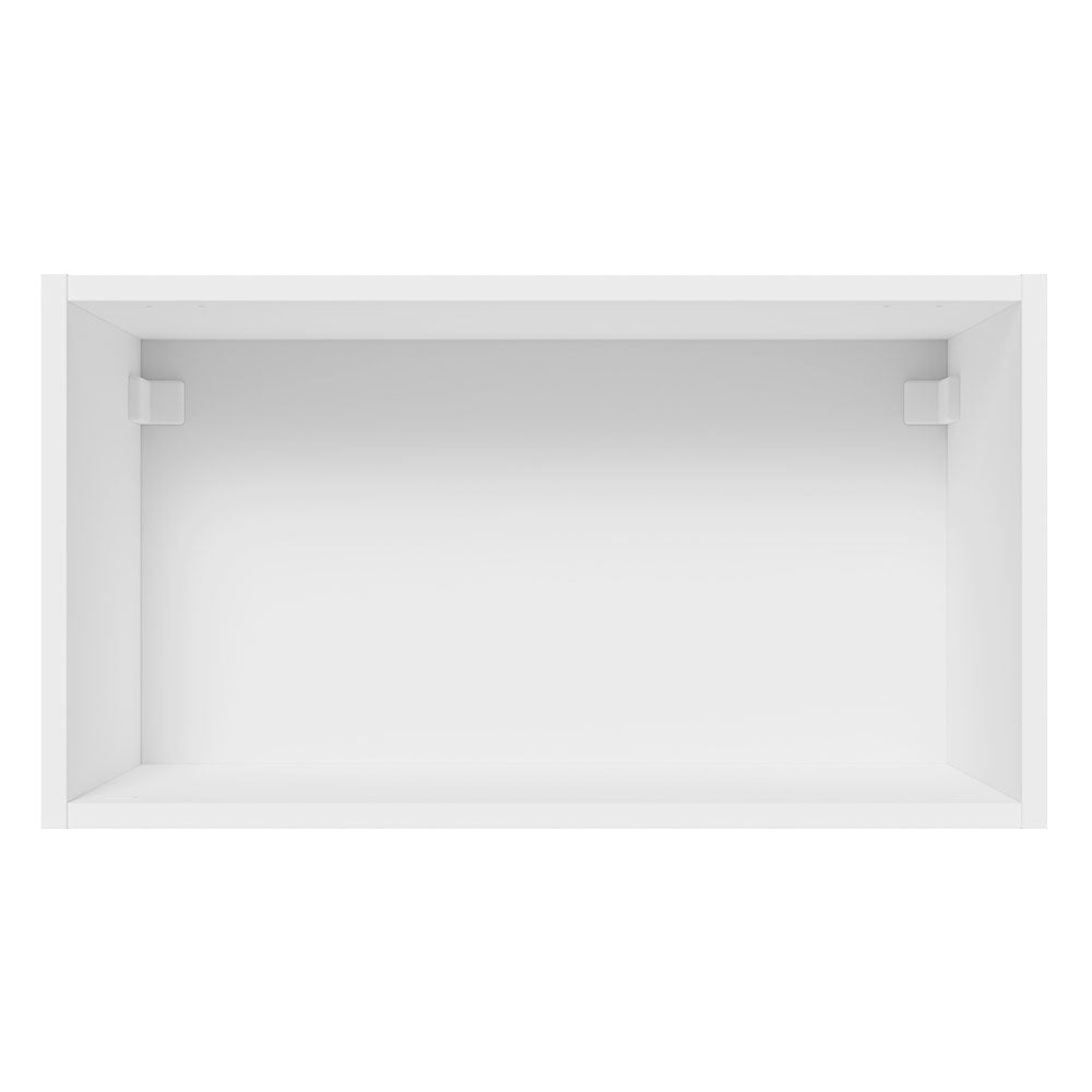 Armário Aéreo 100% MDF 60 cm 1 Porta Basculante Branco/Preto Acordes Madesa