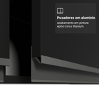 Armário Aéreo 60 cm 1 Porta Basculante Preto Nice Madesa