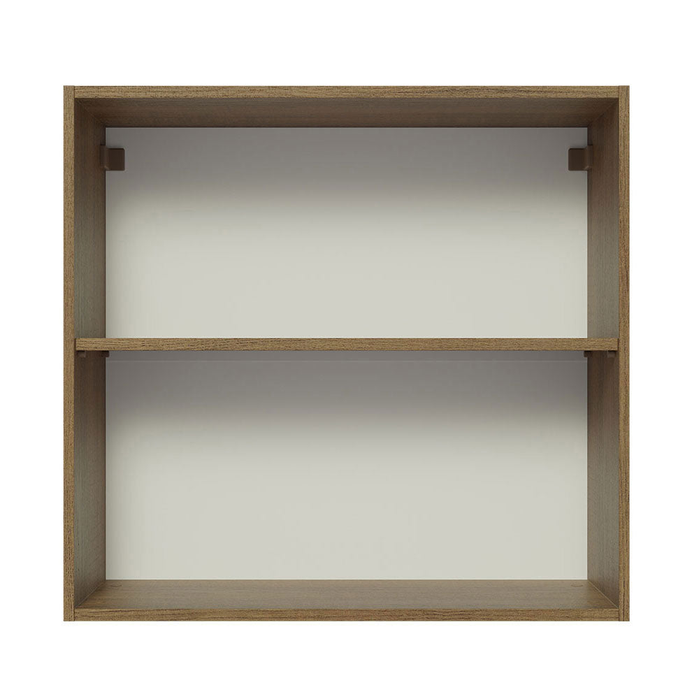 Armário Aéreo 70 cm 2 Portas Rustic/Preto Lux Madesa