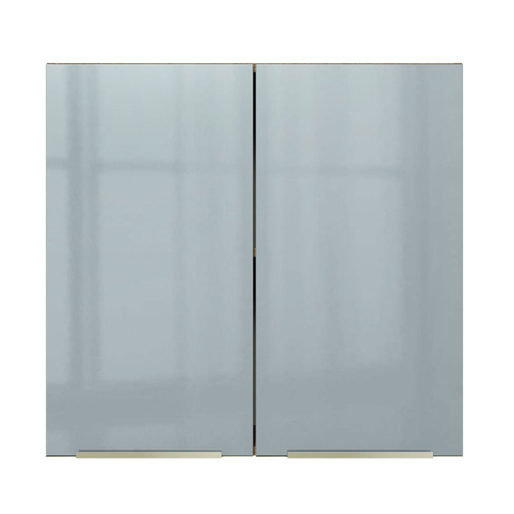 Armário Aéreo 70 cm 2 Portas Rustic/Cinza Lux Madesa