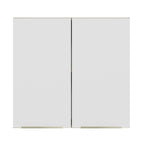 Armário Aéreo 70 cm 2 Portas Rustic/Branco Veludo Lux Madesa