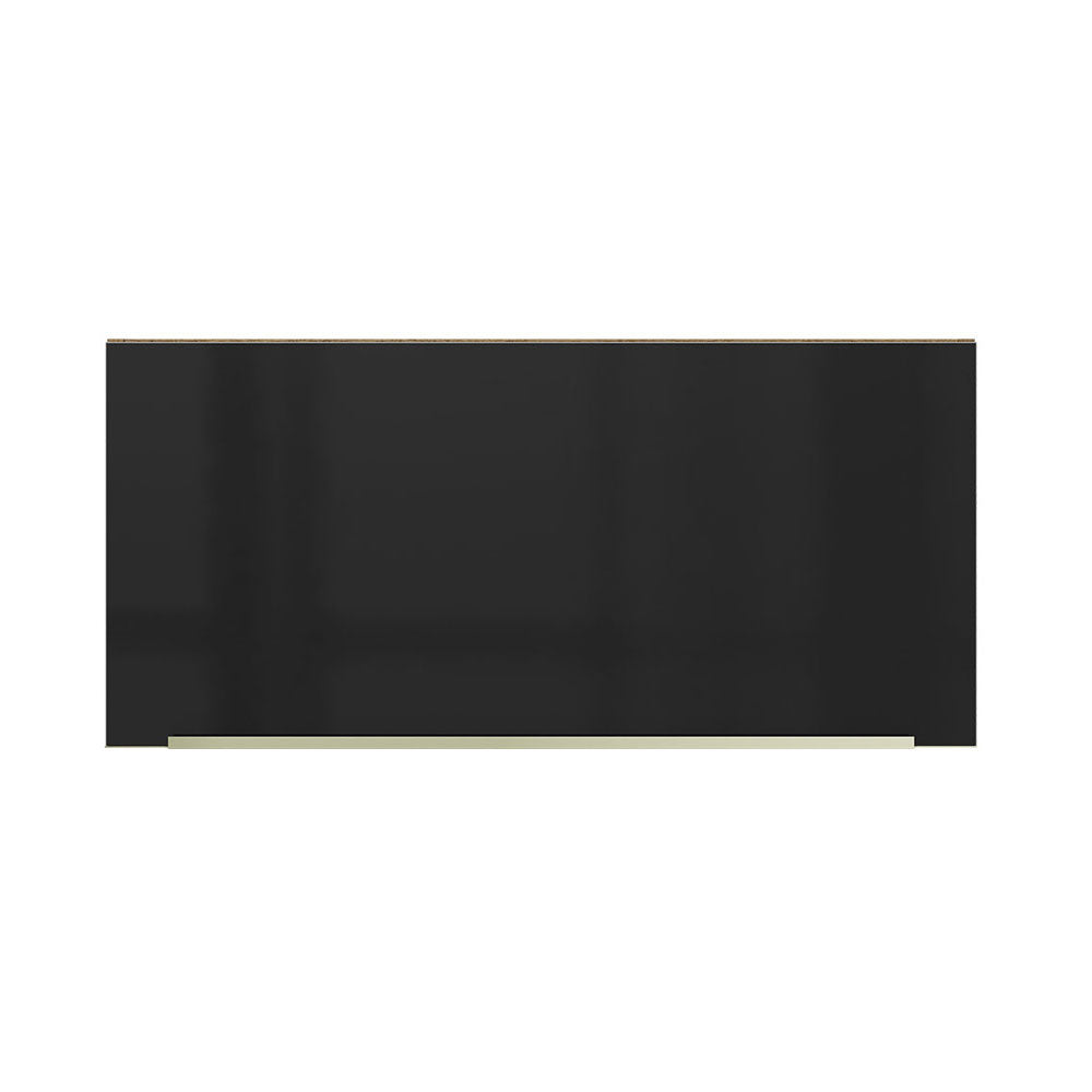 Armário Aéreo 70 cm 1 Porta Rustic/Preto Lux Madesa