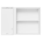 Armário Aéreo de Canto 100% MDF 1 Porta Branco/Preto Acordes Madesa