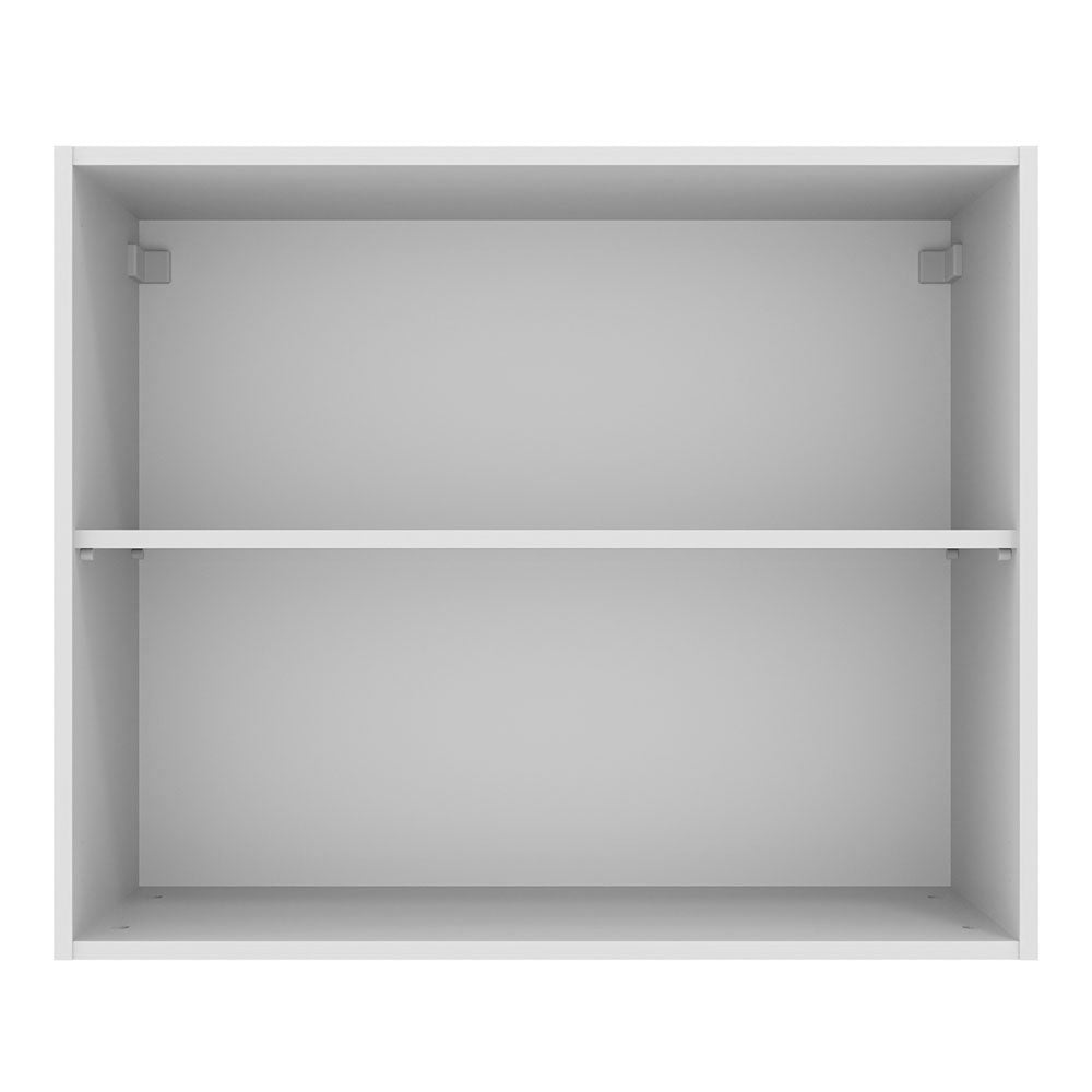 Armário Aéreo 80 cm 2 Portas Branco/Crema Agata Madesa