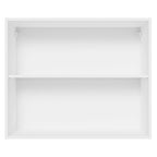 Armário Aéreo 100% MDF 80 cm 2 Portas Branco/Preto Acordes Madesa