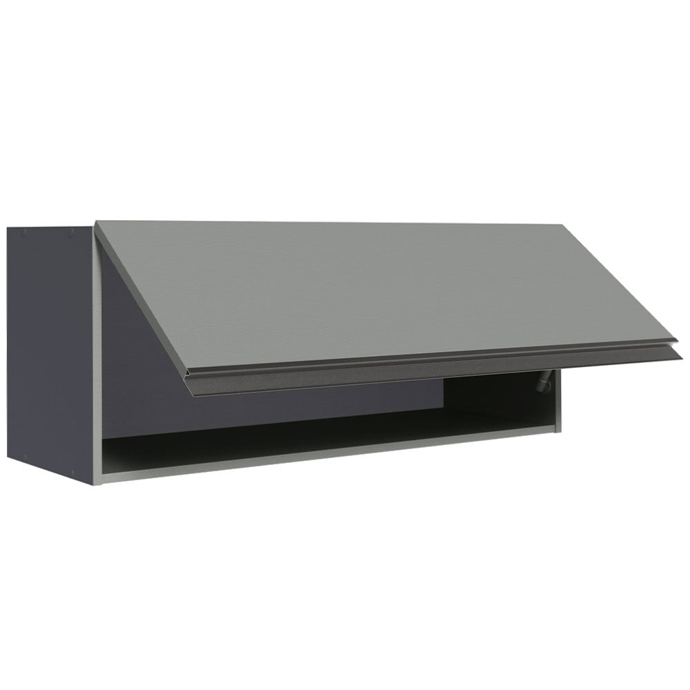 Armário Aéreo 80 cm 1 Porta Basculante Cinza Nice Madesa