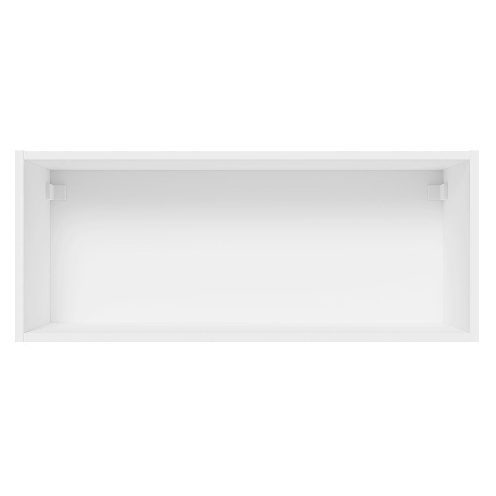 Armário Aéreo 100% MDF 80 cm 1 Porta Basculante Branco/Preto Acordes Madesa