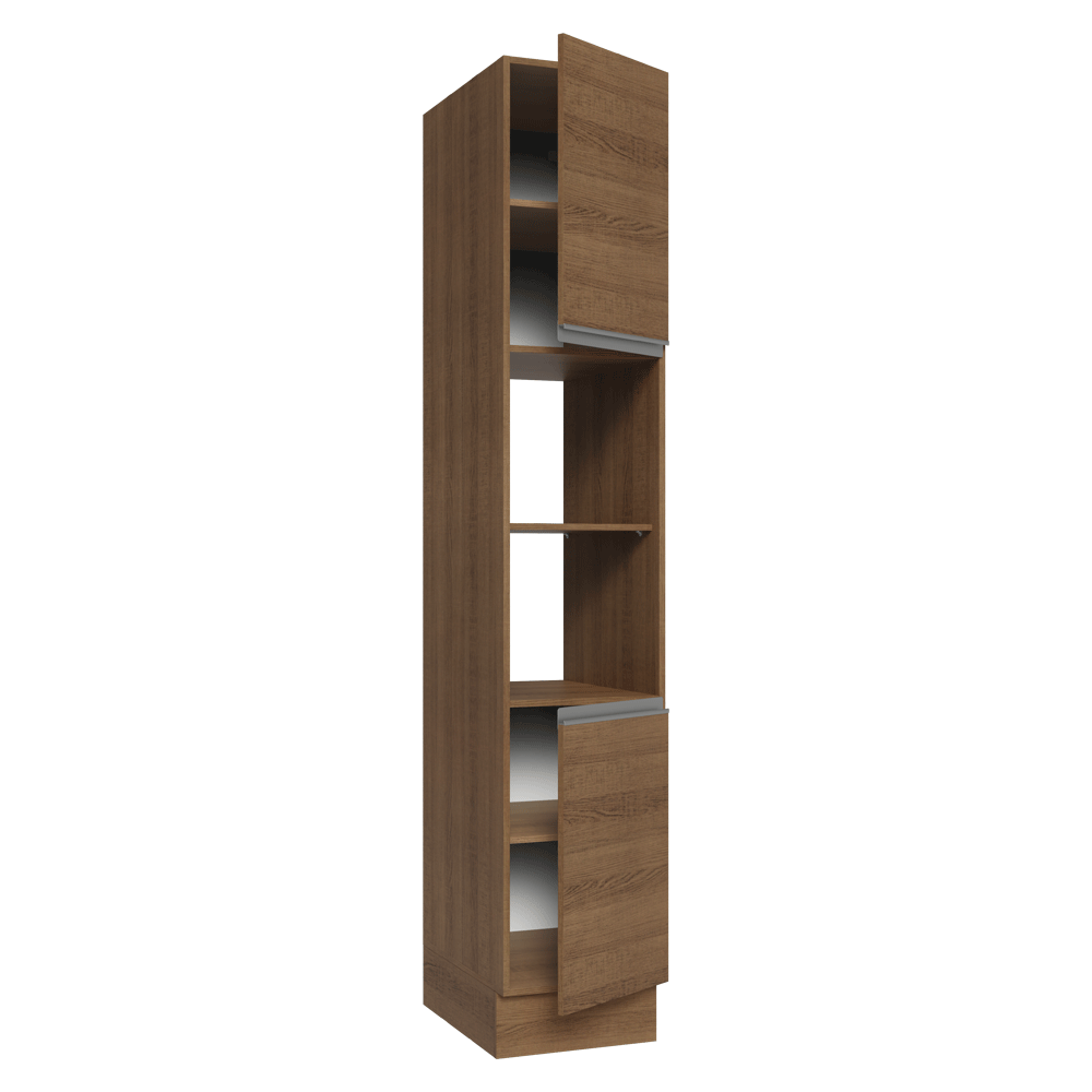 Paneleiro 40 cm 2 Portas e 2 Nichos Rustic Glamy Madesa