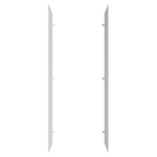 Painel Fechamento Lateral para Cozinha 225 x 60cm Branco Madesa