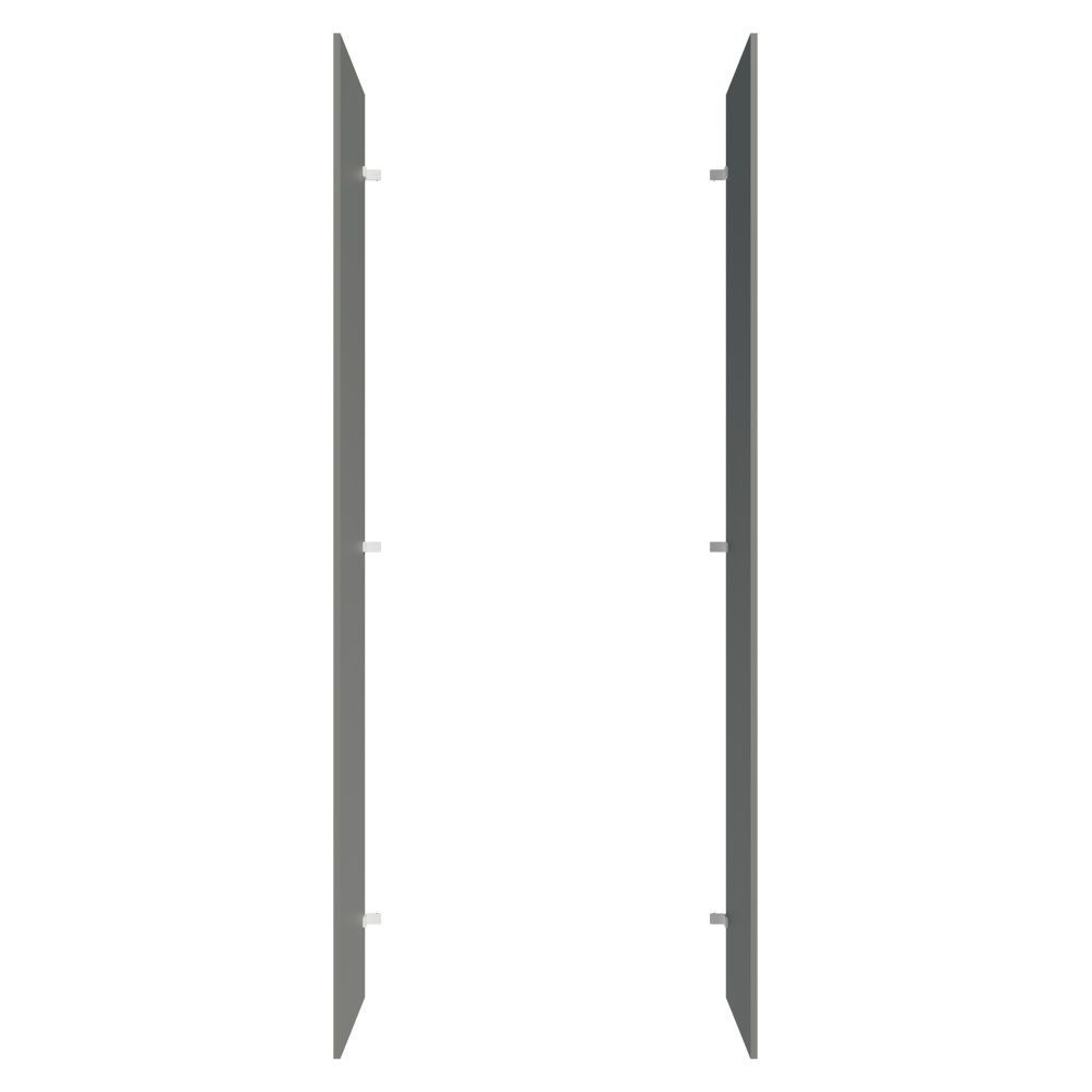 Painel Fechamento Lateral para Cozinha 225 x 60cm Cinza Madesa