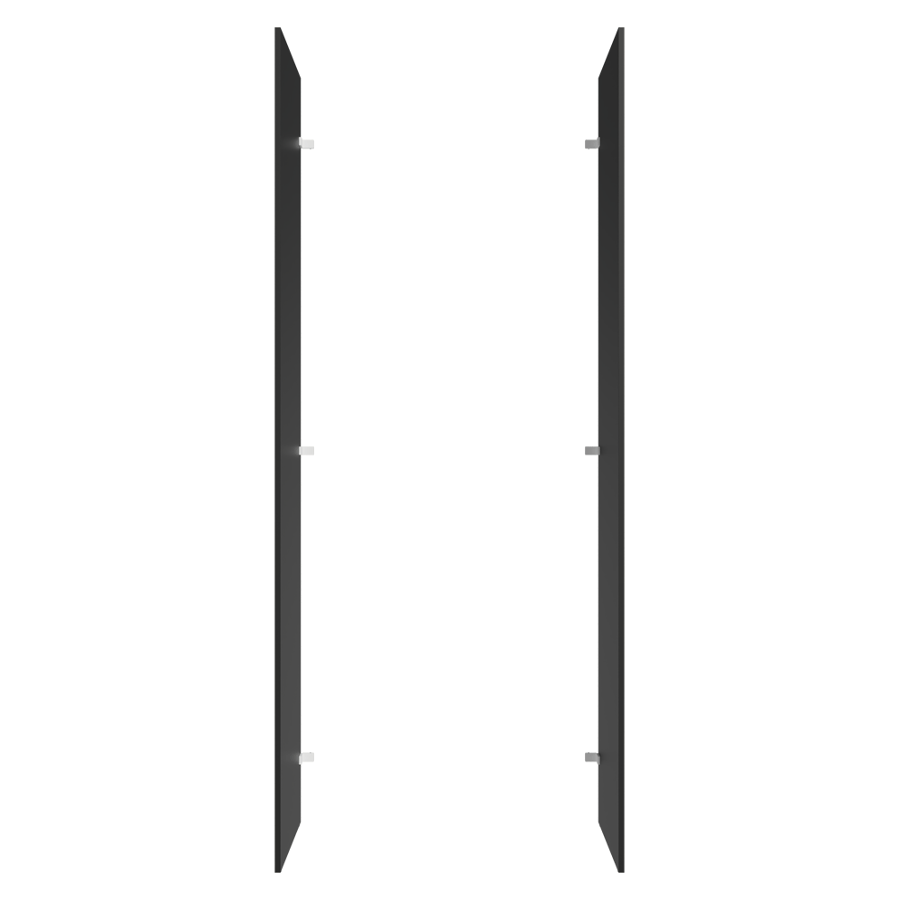 Painel Fechamento Lateral para Cozinha 225 x 60cm Preto Madesa