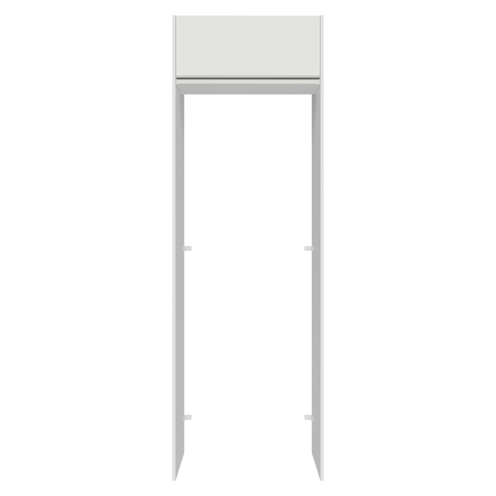 Porta-Geladeira 73 cm 1 Porta Basculante Branco Glamy Madesa