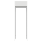 Porta-Geladeira 73 cm 1 Porta Basculante Branco Glamy Madesa