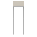Porta-Geladeira 73 cm 1 Porta Basculante Branco/Crema Agata Madesa