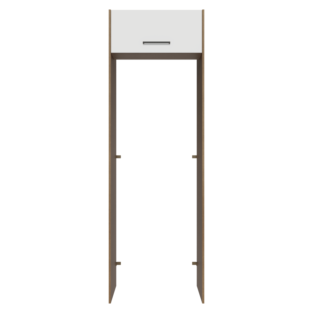 Porta-Geladeira 73 cm 1 Porta Basculante Rustic/Branco Agata Madesa