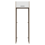 Porta-Geladeira 73 cm 1 Porta Basculante Rustic/Branco Agata Madesa