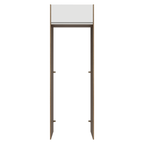 Porta-Geladeira 73 cm 1 Porta Basculante Rustic/Branco Glamy Madesa