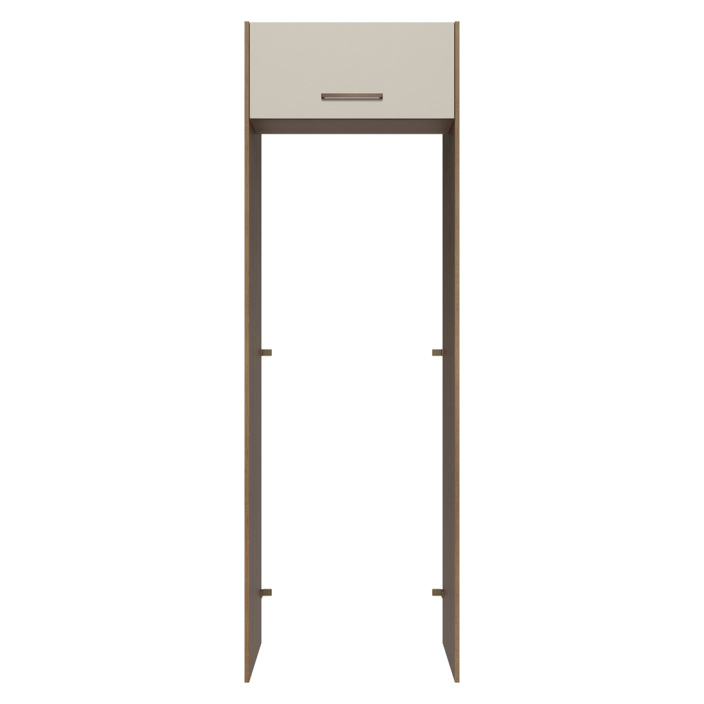 Porta-Geladeira 73 cm 1 Porta Basculante Rustic/Crema Agata Madesa