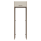 Porta-Geladeira 73 cm 1 Porta Basculante Rustic/Crema Agata Madesa