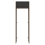 Porta-Geladeira 73 cm 1 Porta Basculante Rustic/Preto Agata Madesa