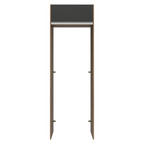 Porta-Geladeira 73 cm 1 Porta Basculante Rustic/Preto Glamy Madesa